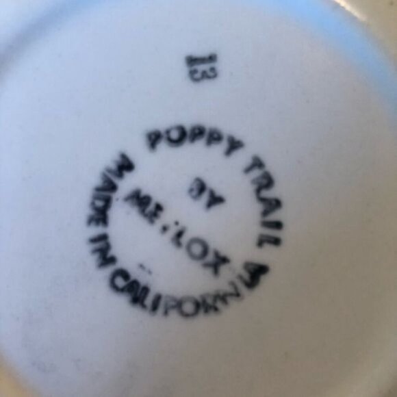Vintage Metlox Tea Cup Poppy Trail - Picture 2 of 4